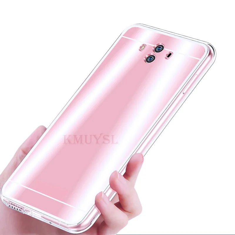 Роскошный зеркальный чехол для Huawei P Smart P8 P9 P10 P20 Lite Honor 7A 7C Pro 8 9 10 Mate 20 Lite Nova 3 3i Y5 Y6 Y9 задняя крышка