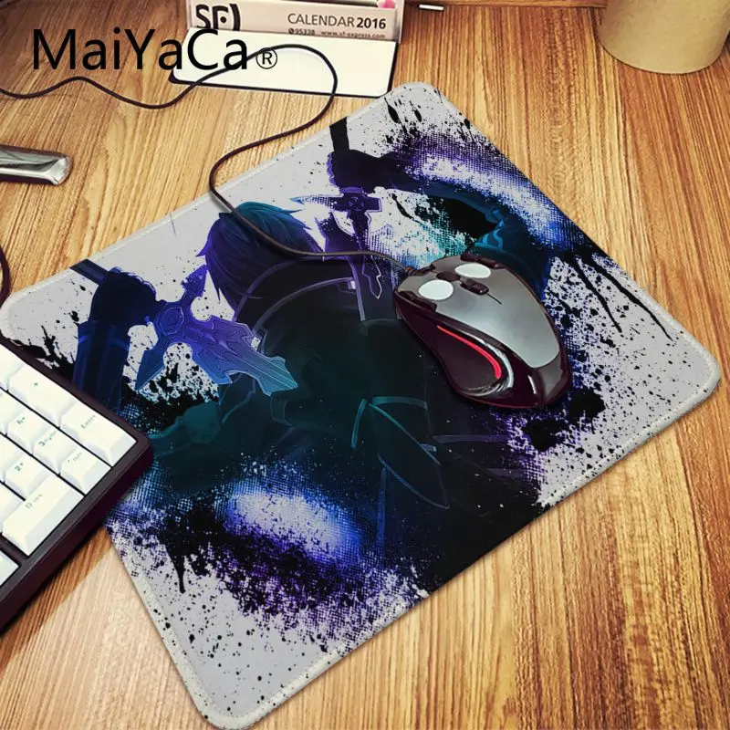 Lock Edge 25x29cm Maiyaca Аниме САО меч асуны арт онлайн коврик для мыши alfombrilla игровой коврик для мыши xxl скоростная клавиатура Коврик для мыши ноутбук ПК Настольный коврик - Цвет: Lock Edge 25x29cm