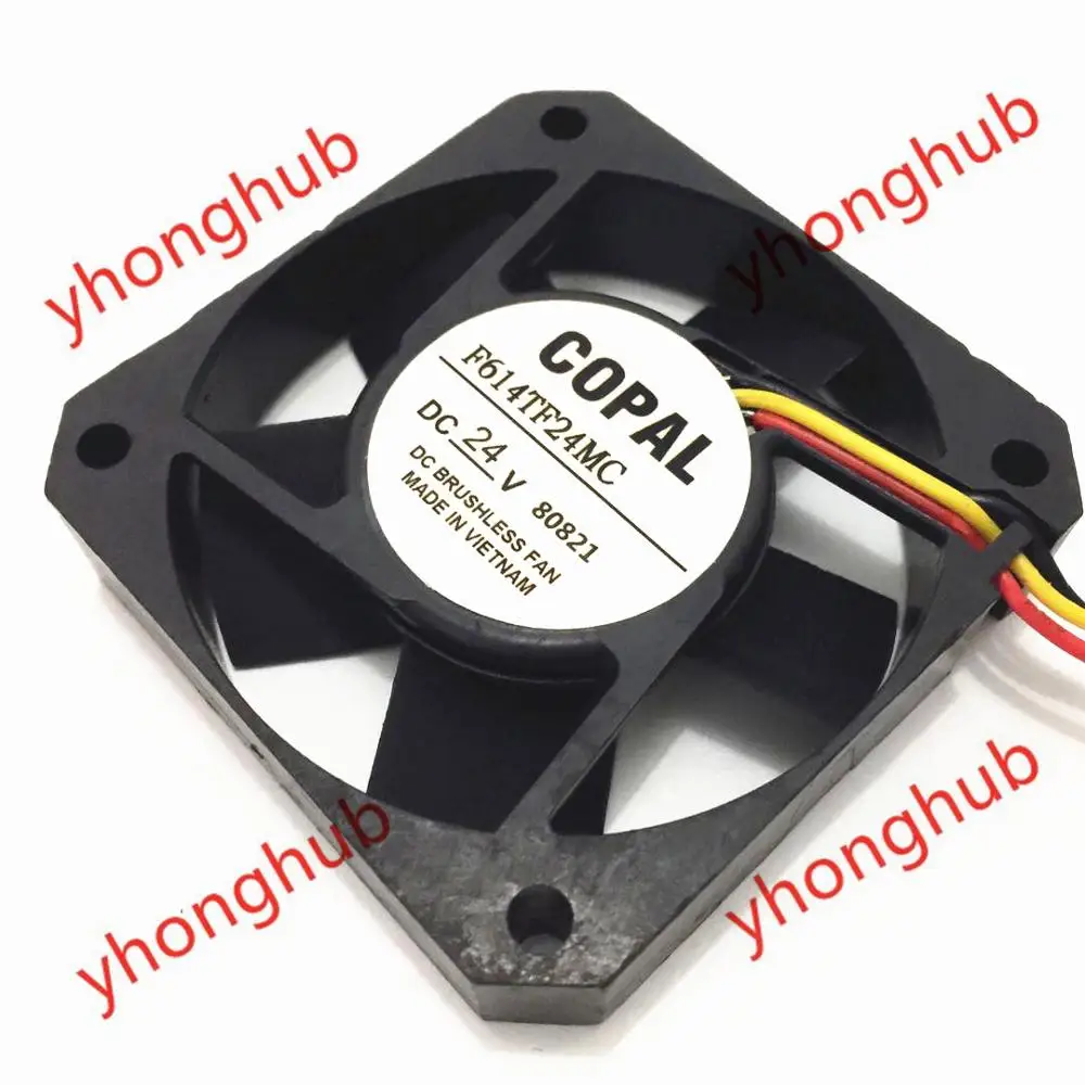 COPAL F614TF24MC DC 24V 60x60x15 мм 3 провода Сервер площади вентилятора | Компьютеры и офис