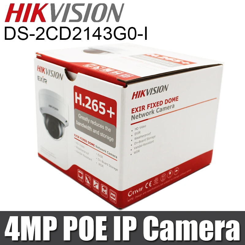 Камера видеонаблюдения HIKVISION H.265 сетевая камера с фиксированной купольной