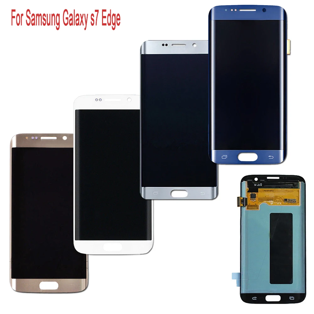 Sinbeda 100% Super AMOLED для SAMSUNG GALAXY S7 Edge ЖК дисплей G935 G935F G935A сенсорный экран дигитайзер в