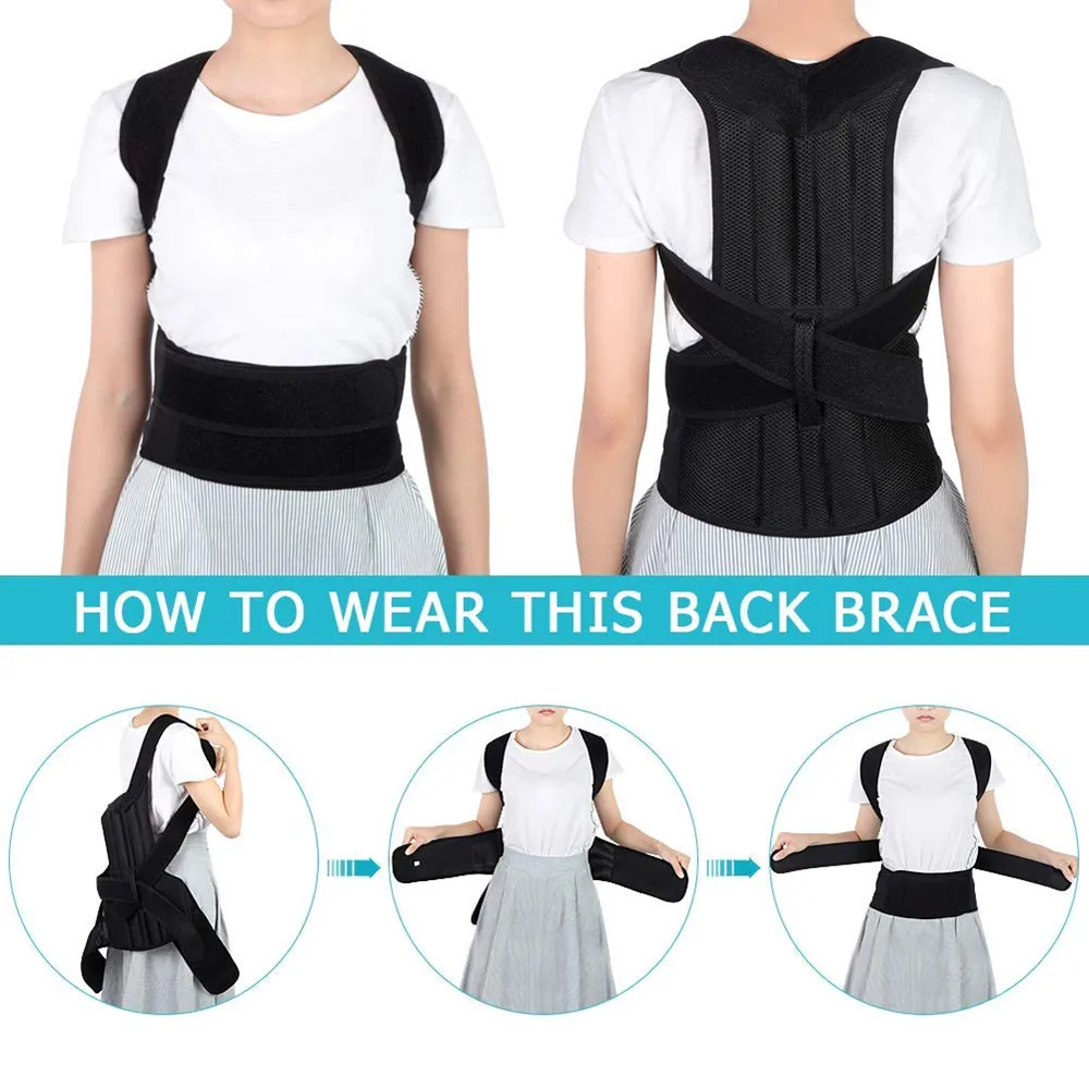 AO FEI TE New Spine Posture Corrector Protection Back Shoulder Correction Band Humpback Pain Relief Brace | Красота и здоровье
