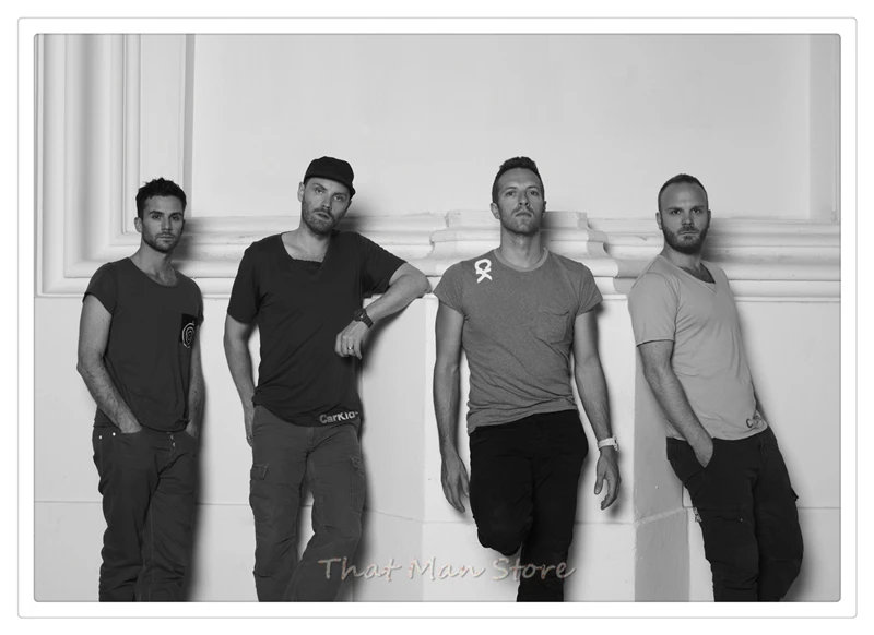 Coldplay рок постер музыкальной группы четкое изображение наклейки на стену украшение дома хорошее качество печатает белая крафт-бумага 42x30 см - Цвет: Бургундия