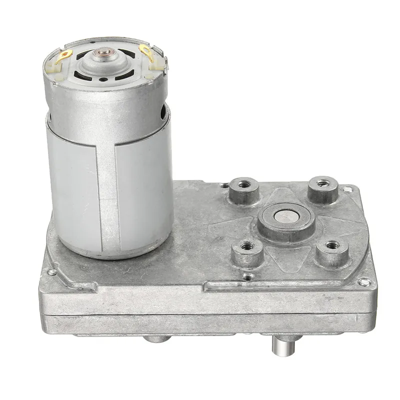 Высокий крутящий момент металлический редуктор двигатели серебро DC 12V 6000 об/мин квадратный электродвигатель