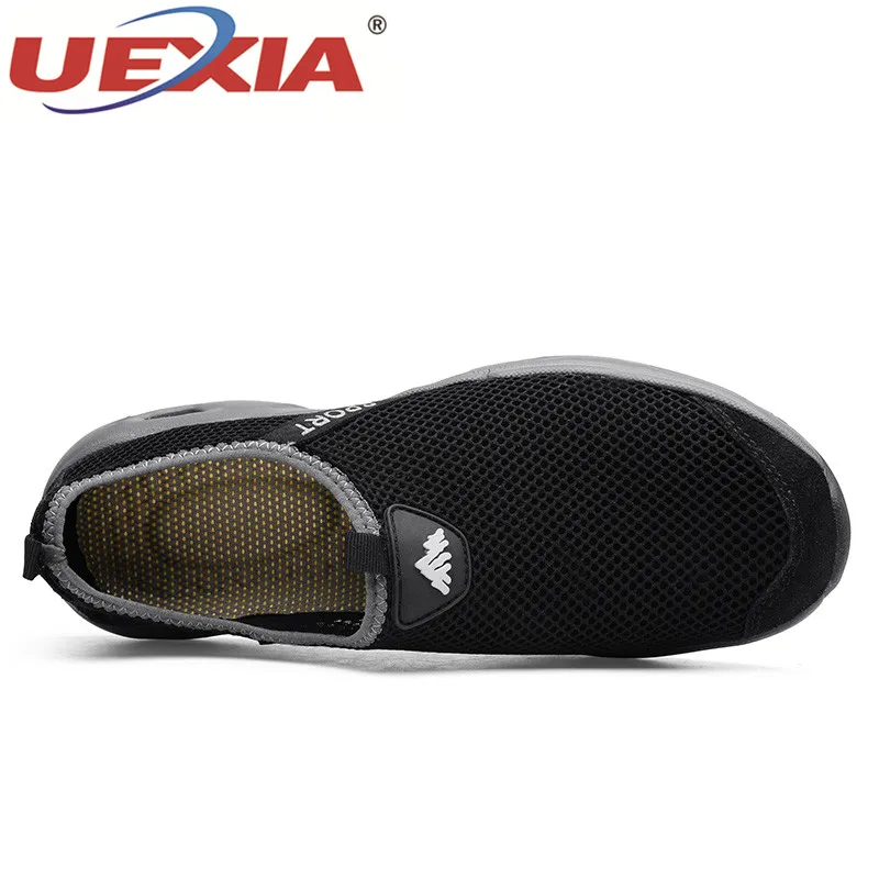 UEXIA Мужская обувь кроссовки с дышащей сеткой Tenis Masculino Туфли без каблуков свет Вес