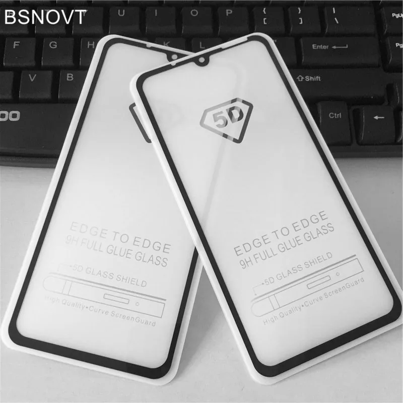 Screen Protector Glass Xiaomi Mi 9 Full Cover Anti-Explosion Tempered For Phone Glue Xiomi Mi9 | Мобильные телефоны и