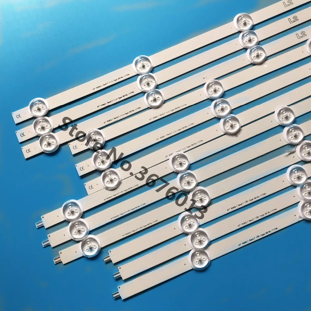 100% совместимость Новый R1 L1 R2 L2 47 &quotLED подсветка Замена Бар 6916L-1174A 6916L-1175A 6916L-1176A