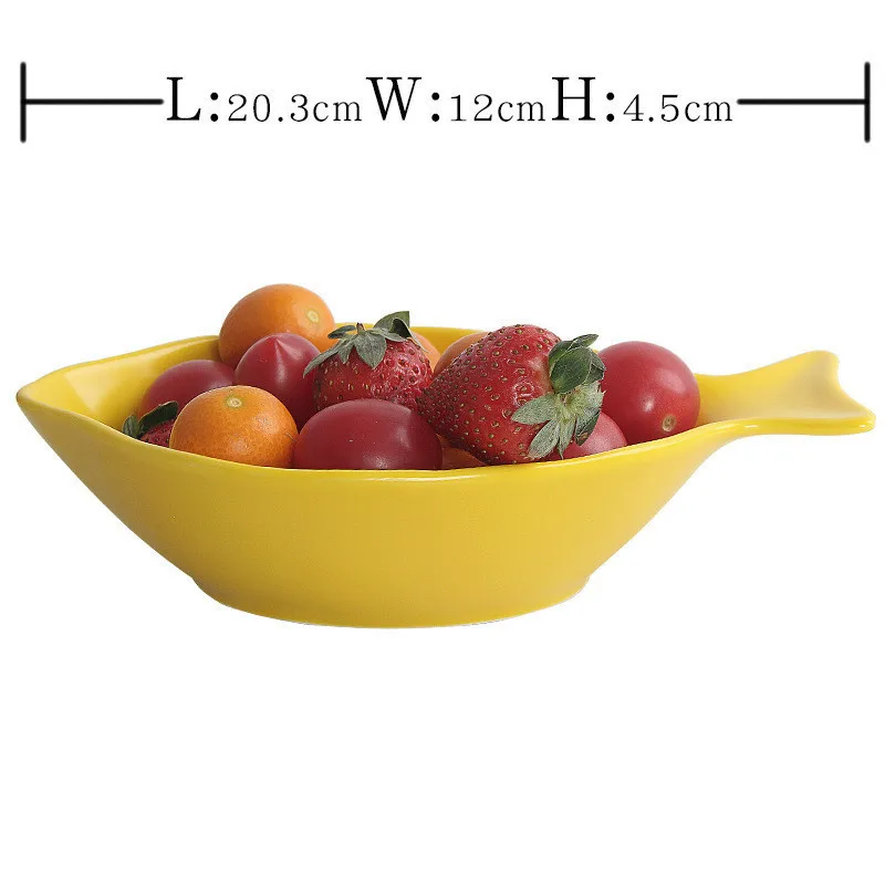 Dropshipping Kitchen Creative Lovely Oceaon Ceramic Plate Bowl Decorative Jewelry Trinke Storage Tray Blue Home Salad Dish 1pc - Цвет: 8