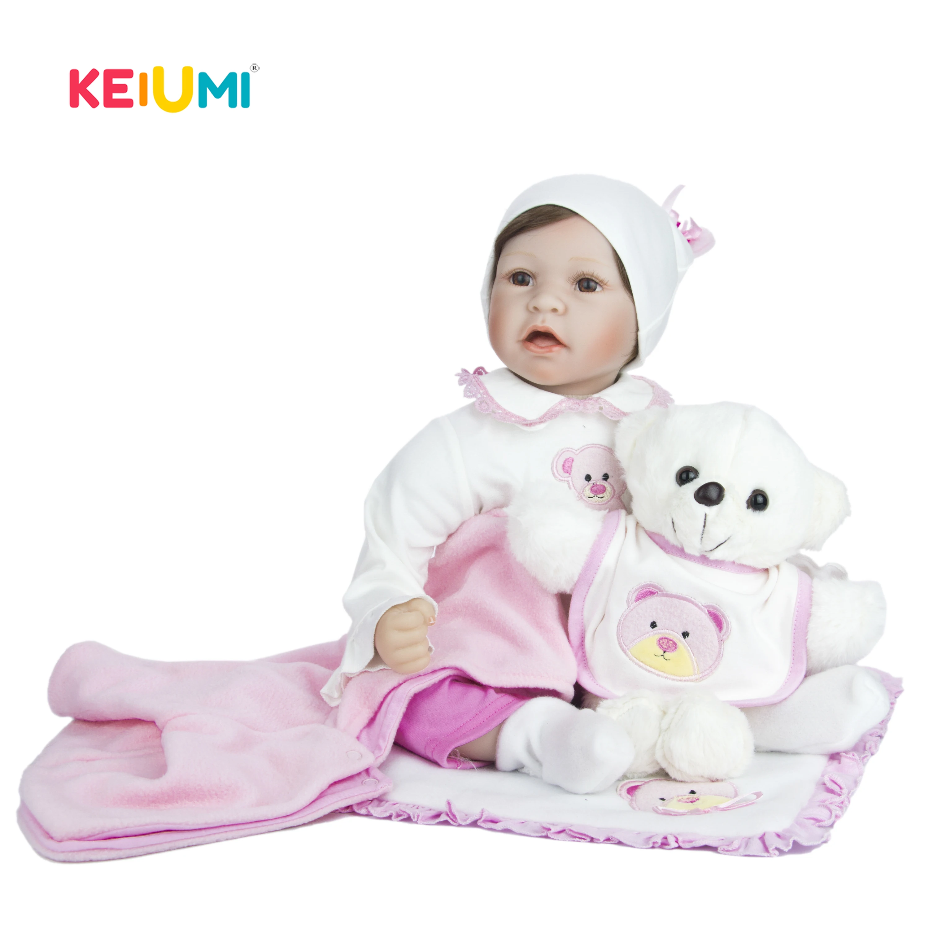 Новый стиль 55 см Кукла Reborn Boneca мягкая силиконовая кукла для новорожденных