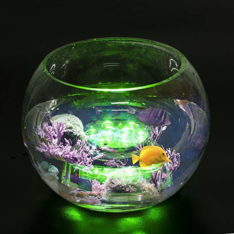 RGB многоцветные погружные светодиодные лампы водонепроницаемые 10 светодиодных