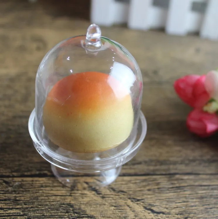 100 шт. прозрачная мини подставка для торта пластиковые коробки свадебных