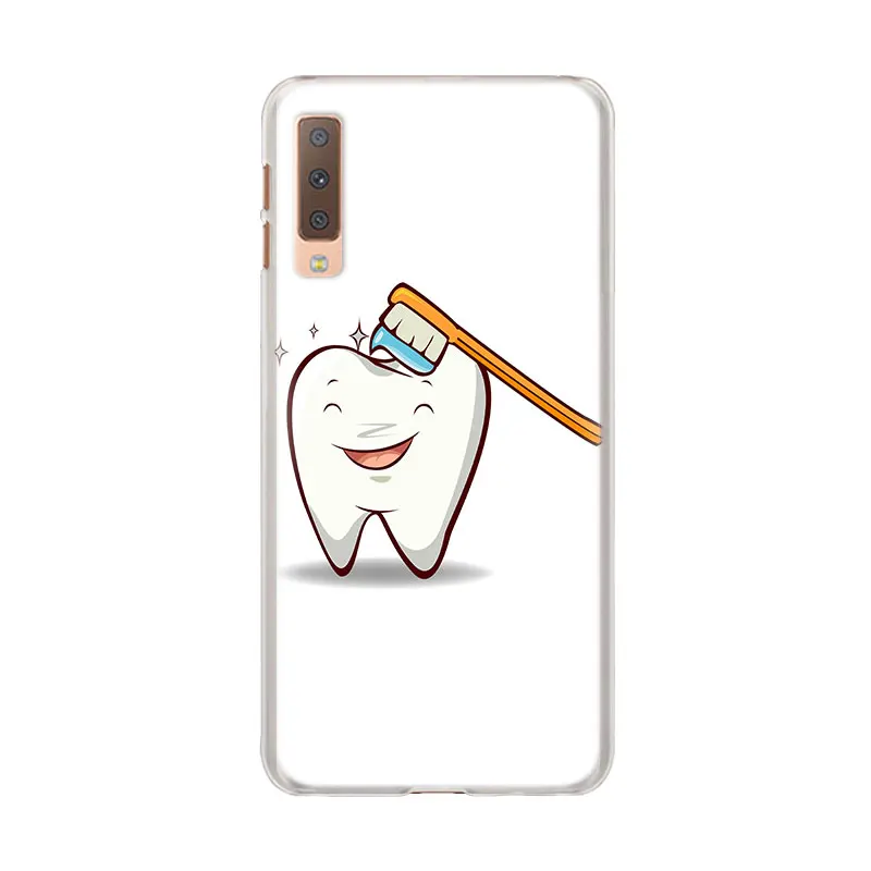 Стоматолог Зубной увенчанный зуб Чехлы для samsung Galaxy A30 A50 M10 M20 M30 A6 A7 A8+ A9 S10 плюс S10e жесткая задняя панель из поликарбоната