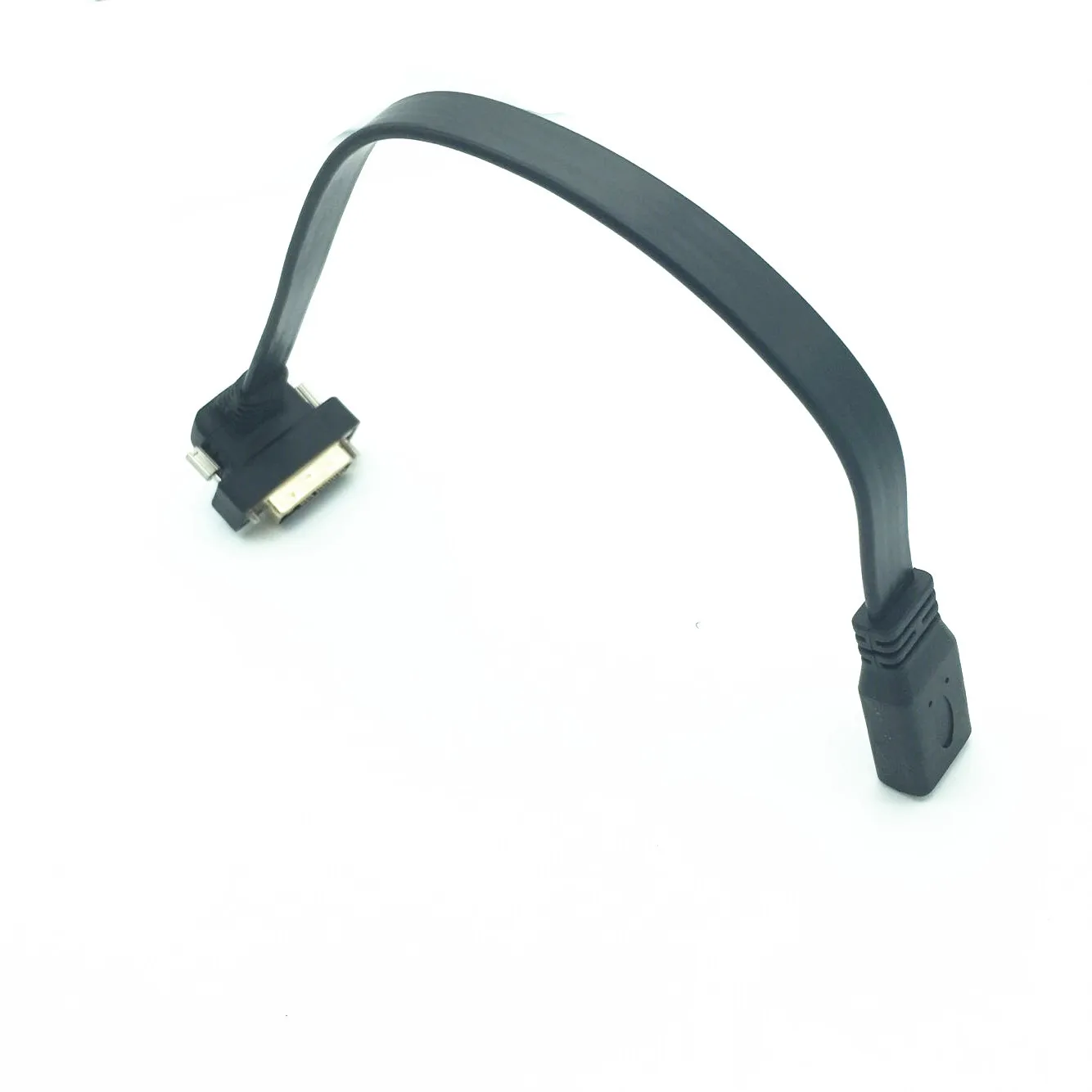 Плоский тонкий высокоскоростной кабель HDMI мама-DVI 24 + 1 штекер 90 углов 0 3 м |