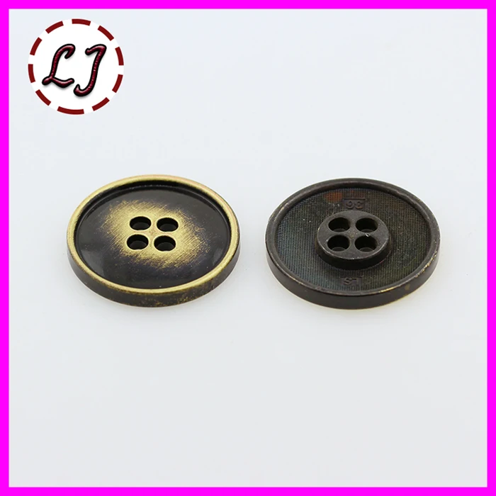 Новое поступление 10 шт./лот высококачественные металлические пуговицы бронзовые