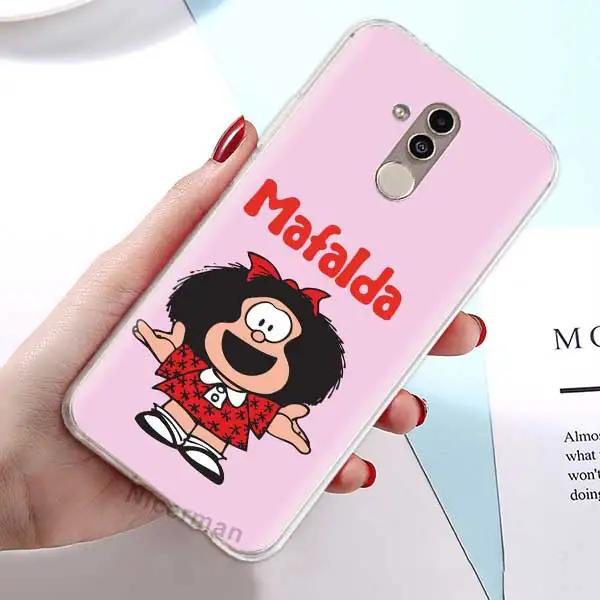 03 Силиконовый чехол из ТПУ для huawei mate 30 5G 10 20 Lite P30 P20 Pro Чехол Mafalda мультяшный мягкий прозрачный чехол - Цвет: 03