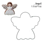 Кондитерский блендер Angel Cake Decoration, инструменты для резки печенья, кухонные принадлежности, китайские новогодние подарки из нержавеющей стали