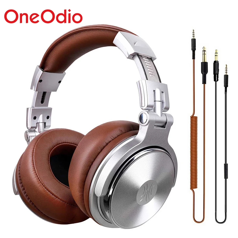 Oneodio Профессиональная Студия DJ наушники с микрофоном над ухом Проводные HiFi мониторы гарнитура складные Игровые наушники для ПК