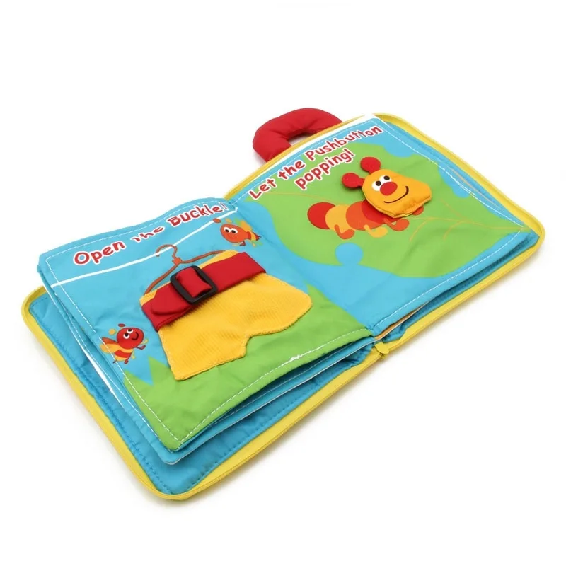 12 pages Multifunction Soft Cloth Baby Books Rustle Sound Infant Early Educational Color Shape Recognition Puzzle Toys | Игрушки и хобби