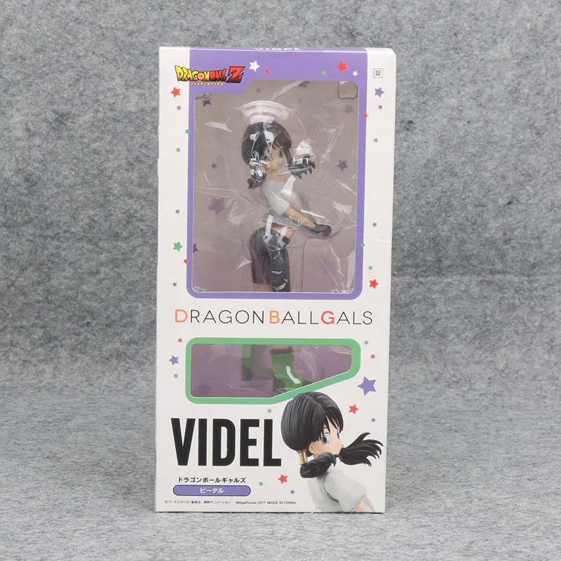 videl withbox Аниме Dragon Ball Z фигурка Lunchi Dragon Ball Gals Фигурки игрушки большой Zoukei Tenkaichi Budokai коллекция подарок - Цвет: videl withbox