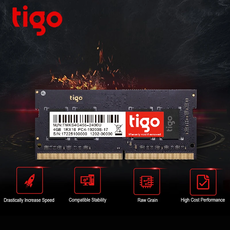Tigo DDR4 оперативная память ram 4GB 8 GB ноутбук 2400 MHz 2 шт DDR 4 Memoria SoDIMM для