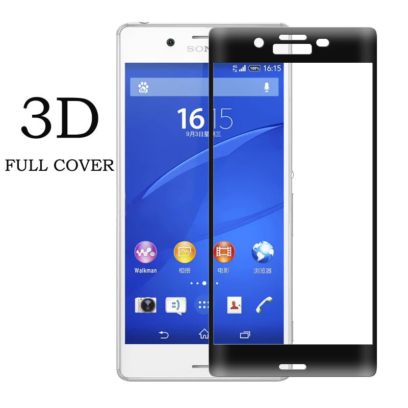 Защитная пленка для экрана Sony Xperia X F5121 F5122 с изогнутыми краями из закаленного