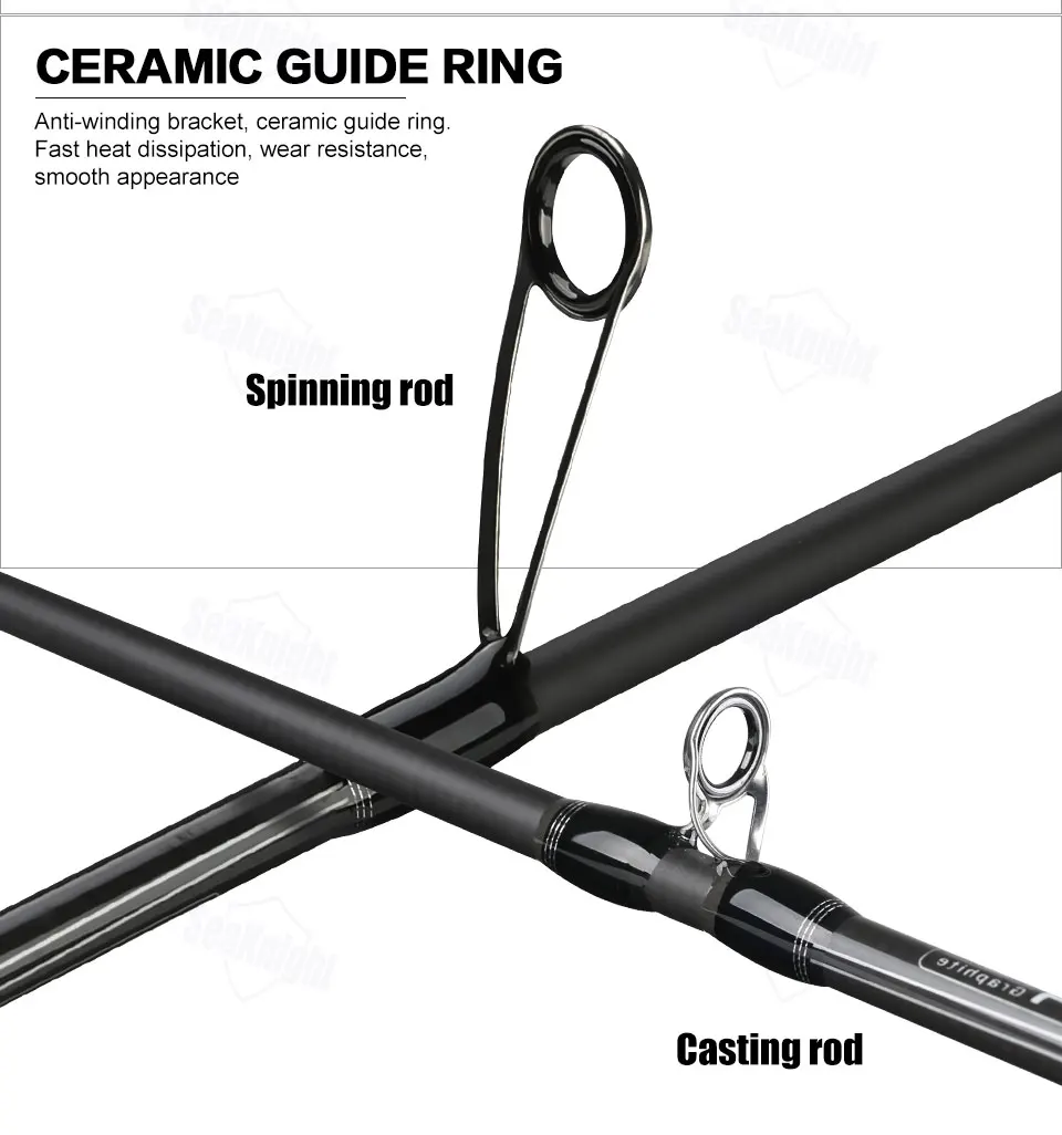 Abu Garcia SILVER MAX SMAX Carbon Spinning Fishing Rod 1.98m 2.13m 2.28m 2 Segments M power Long Casting Lure Fishing Rod