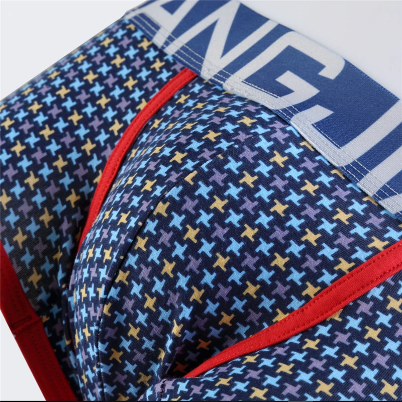 WJ сексуальные боксеры для мужчин нижнее белье хлопковые шорты большая сумка