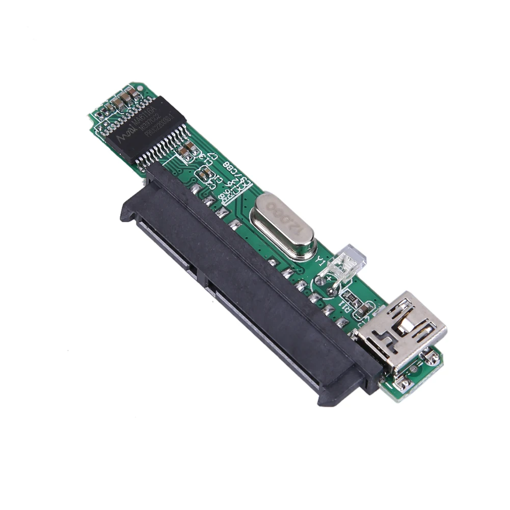 2 5 &quotSATA Женский HDD SSD USB 0 до 7 + 15Pin SATA адаптер конвертер с дисплеем светильник