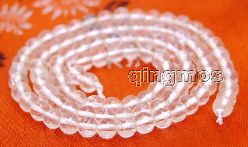 

SALE Small 4mm Round Natural White Quartz Beads strand 15"-los652 Wholesale/retail Free shipping