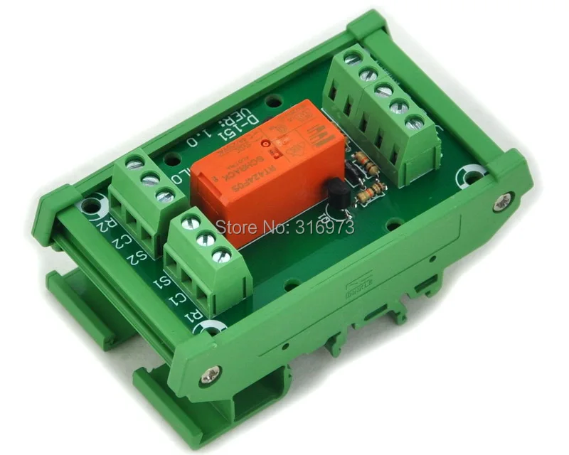 Bistable DPDT 8 Amp релейный модуль катушка DC5V с корпусом DIN рейки|dpdt relay module|module relaycoil module |