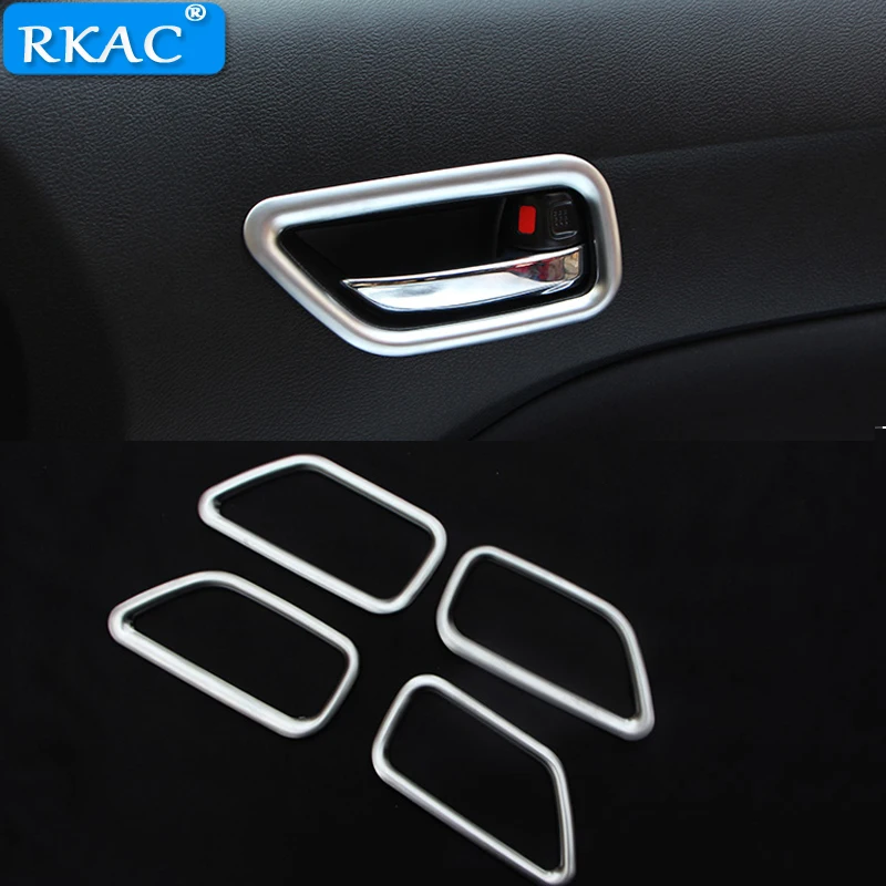 RKAC ABS хром для Suzuki Vitara 2016 2017 2018 внутренняя дверная ручка Крышка рамы отделка
