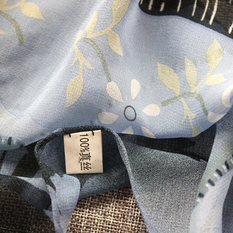 Оптовая продажа по 10 шт. 100% чистый Шелковый жорет платок для шарфа цвет: как на