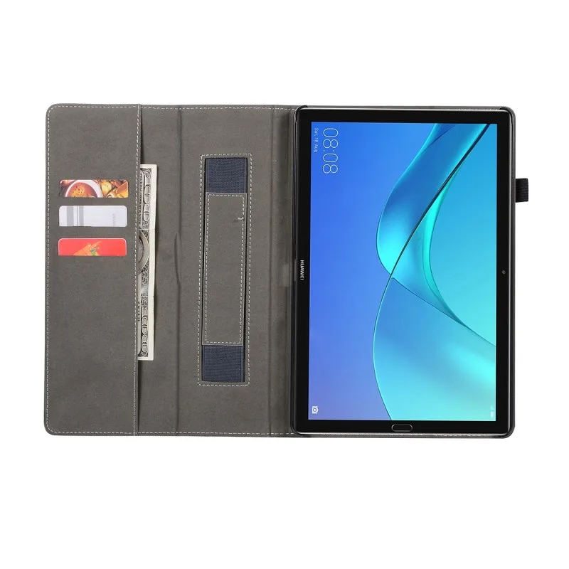 Ручной закрытой пяткой и с ремнем для huawei MediaPad M5 Pro 10,8 дюймов CRM-AL09 CRM-W09 чехол для планшета Чехол-бумажник из искусственной кожи чехол для huawei M5 PRO 10,8