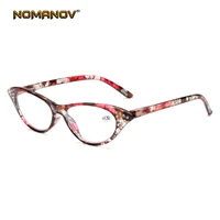 2 pairs tr90 cats eye floral design fashion lady anti fatigue men women reading glasses 0 75 1 25 1 5 2 00 1 75 to 4