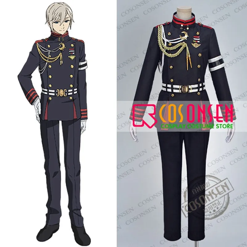 Косплэй горячих источников Seraph of the End (Owari no Serafu Шинья Косплей костюм Хираги