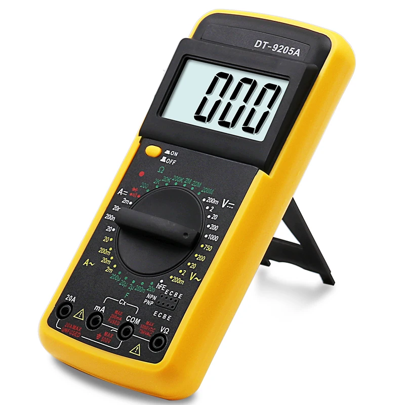 DT9205A ЖК-дисплей Дисплей профессиональный электрический ручной метр тестер