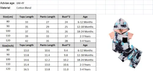 2 предмета одежда для маленьких мальчиков и девочек топы с капюшоном футболка
