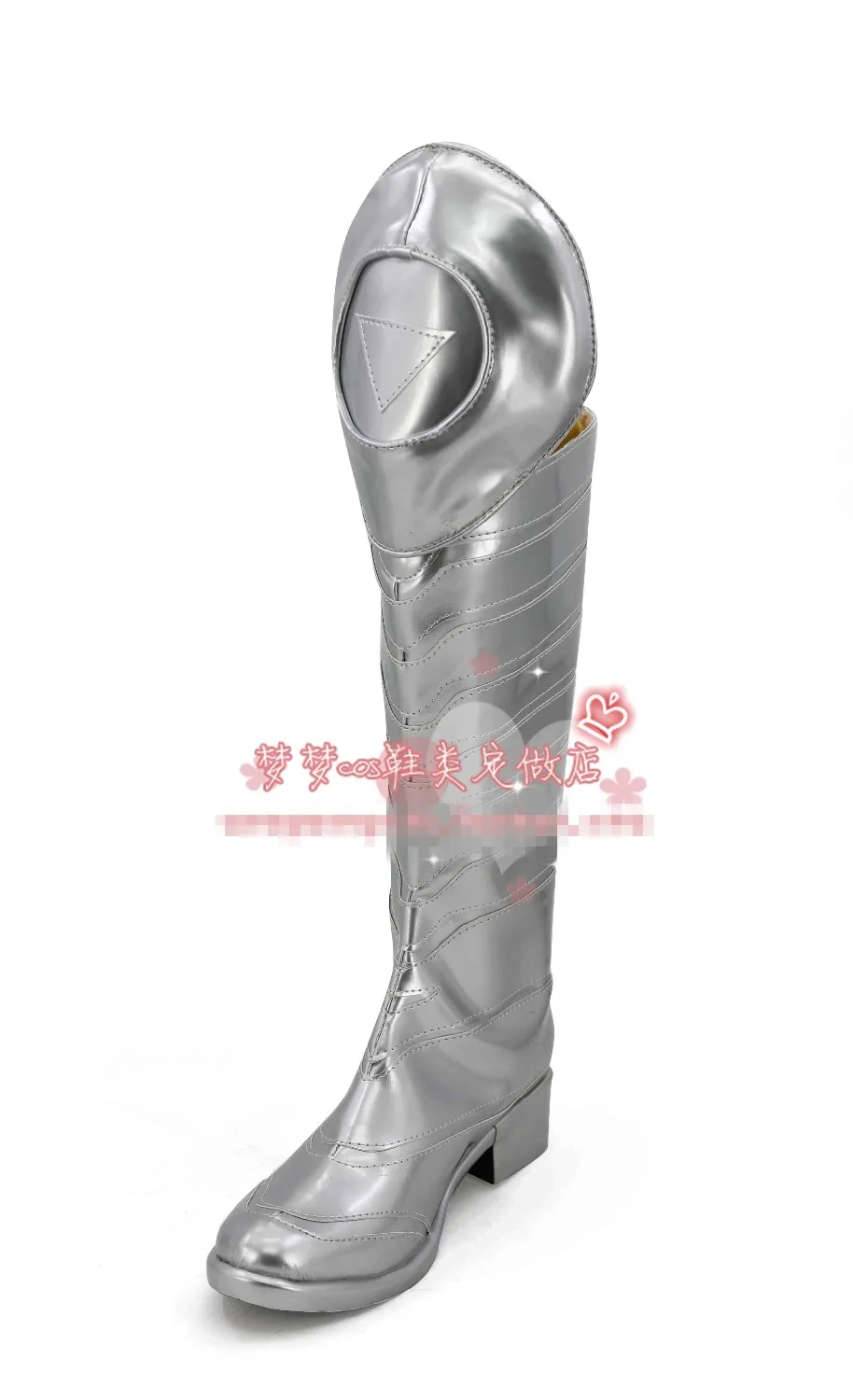 Free Shipping Gambit Cosplay Shoes Halloween Silver High Boots Custom-made | Тематическая одежда и униформа