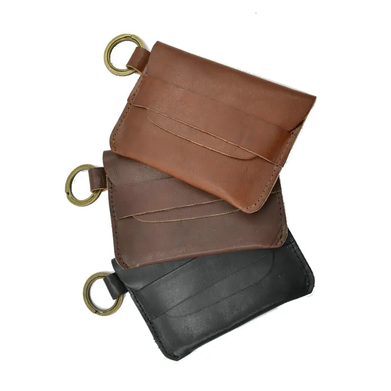 Держатель для ключей GENODERN из натуральной кожи мужской держатель кредитных карт с