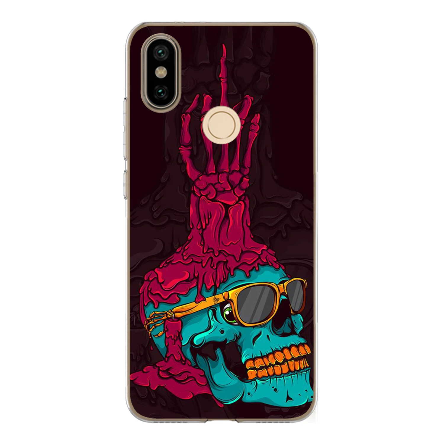 Чехол для Xiaomi Mi A2 6X чехол 5 99 дюйма мягкий ТПУ силикон классные цветные очки