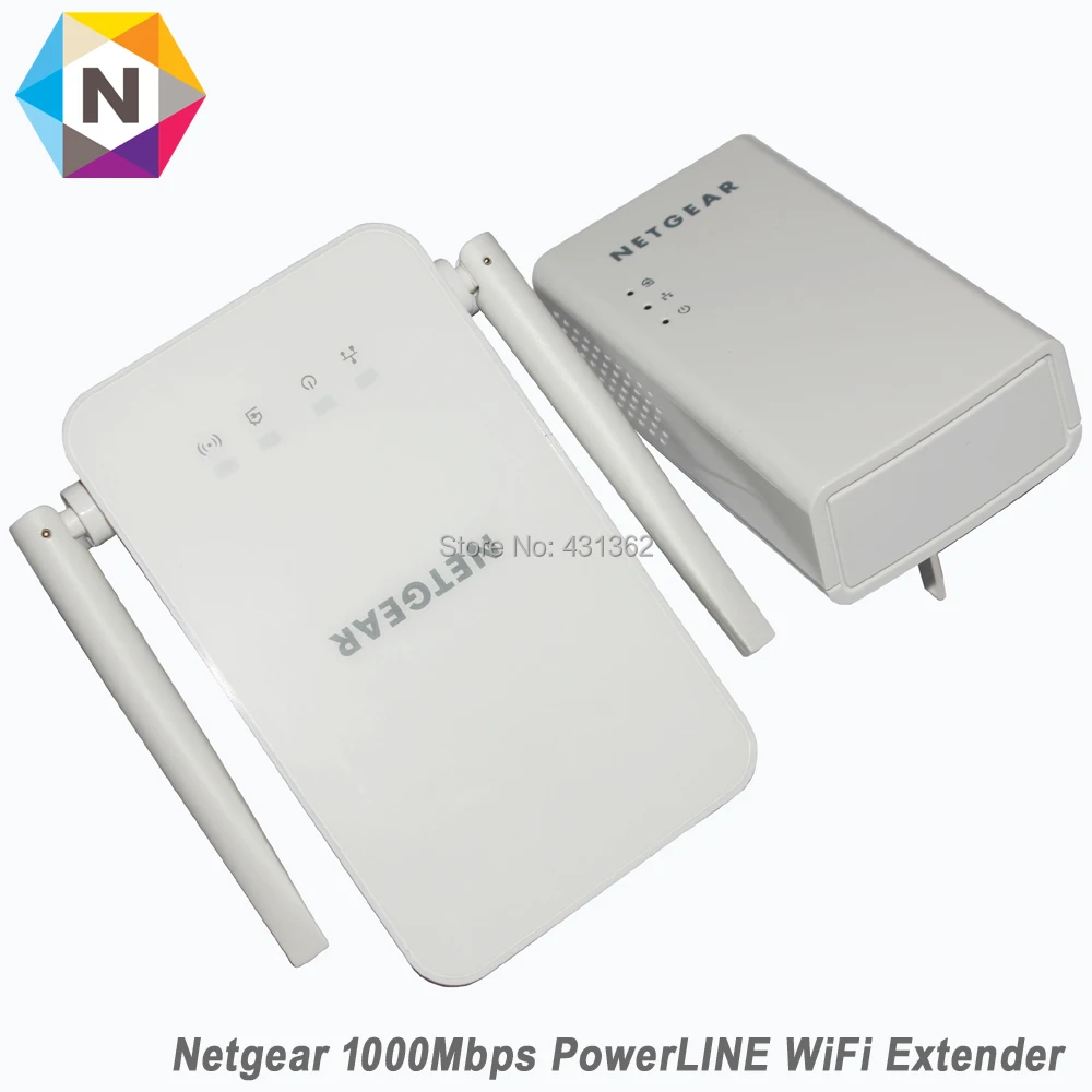 Netgear PowerLINE PLW1000 Bridge 802.11B/G/N/AC Wall Pluggable с адаптером 1000|Сетевые адаптеры c передачей