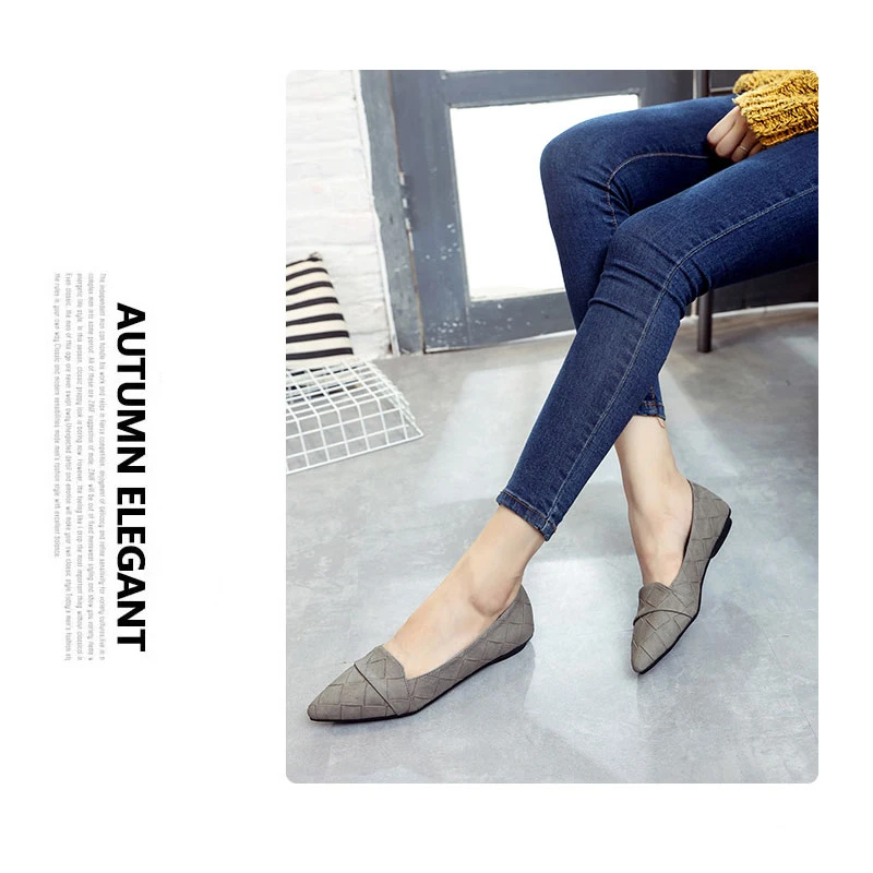 Женские туфли лодочки zapatos de mujer женские с острым носком на низком каблуке обувь