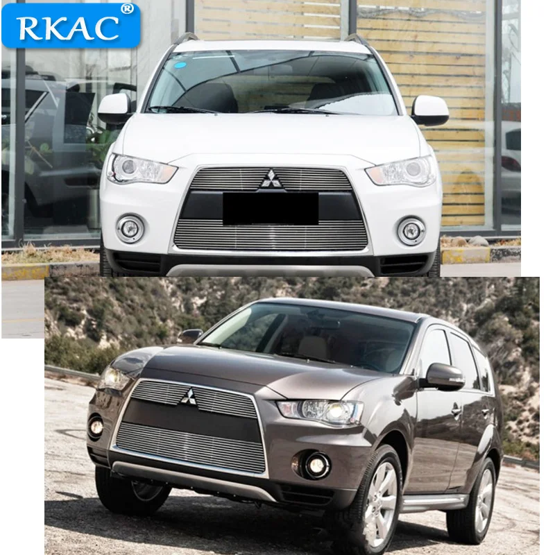 Передняя решетка RKAC из алюминиевого сплава для Mitsubishi Outlander 2009 2012|Гоночные