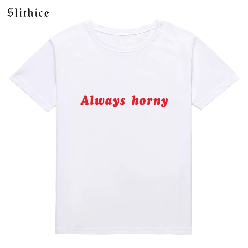 Женская футболка Slithice с надписью Always в стиле Харадзюку коротким рукавом
