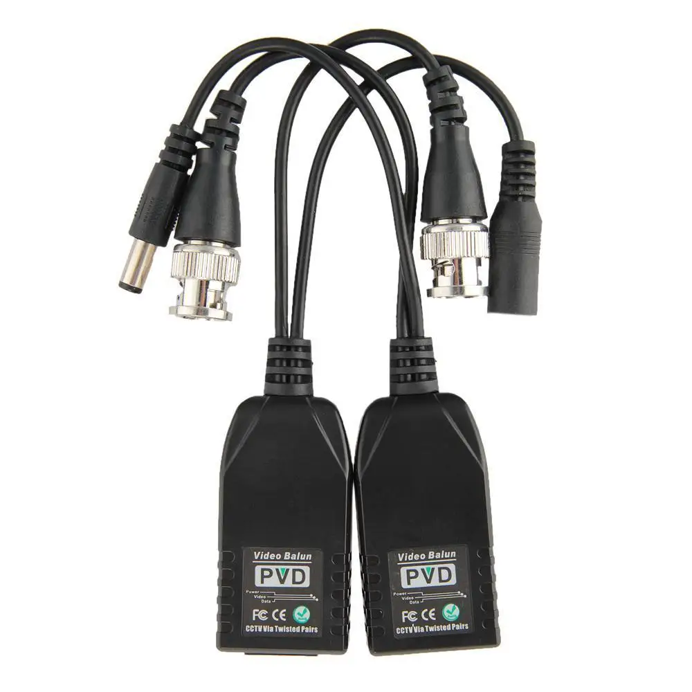 2 пассивных передачи данных PVD Balun трансиверы UTP RJ45 для камеры