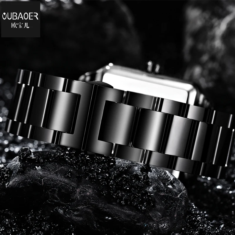 Часы OUBAOER Мужские механические брендовые Роскошные спортивные в стиле милитари