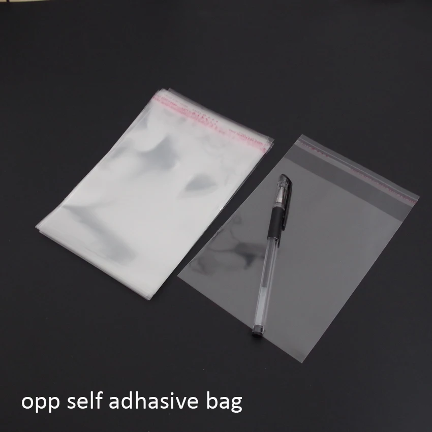 

300pcs/lot Clear Resealable Bopp/poly / Cellophane Bag 8x11+3cm Transparent Opp Gift Plastic Packaging Bags Self Adhesive Seal