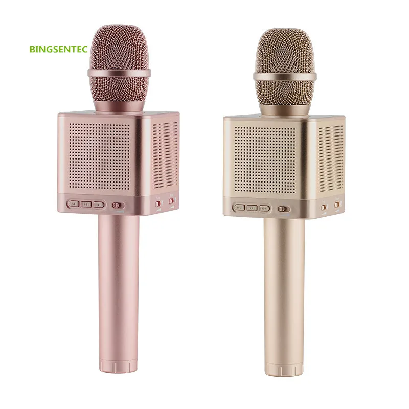 Q10S Bluetooth конденсаторный микрофон для караоке динамик беспроводной портативный дома на открытом воздухе