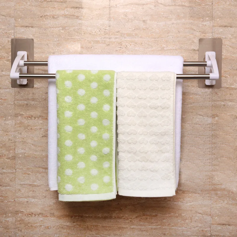 2 слоя нержавеющая сталь ванная комната вешалка для полотенец с одной главной