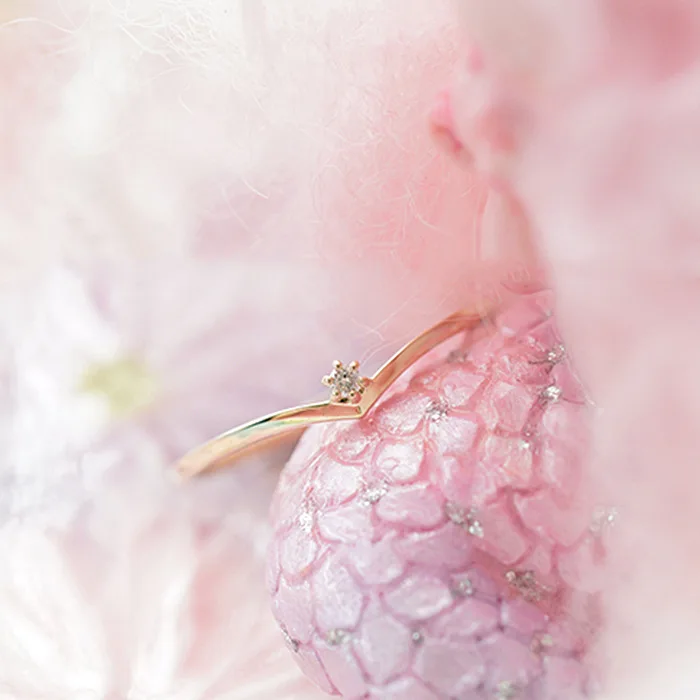 Горячая Распродажа тонкое кольцо с золотым покрытием Белое циркониевое